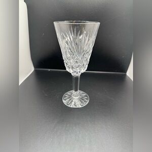 Waterford Clear Cut Crystal Wine Glass - Elegant Stemware ONE NO FLAWS